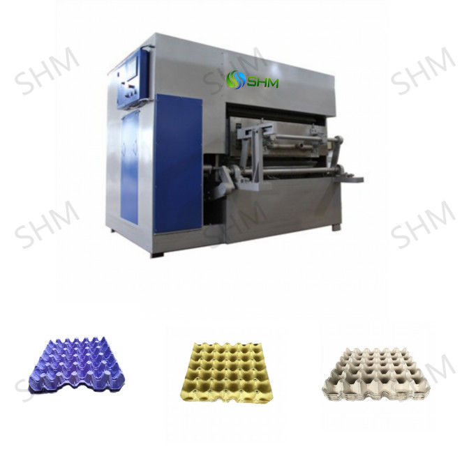 Máquina de línea de producción de bandejas de huevos de papel de desecho totalmente automática para la industria
