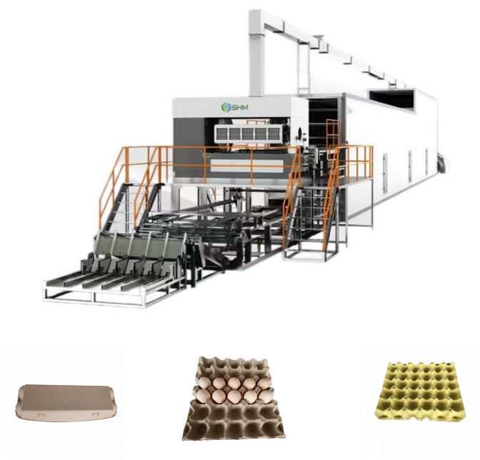 Máquina de fabricación de bandejas de papel ondulado estable Productos moldeados de pasta