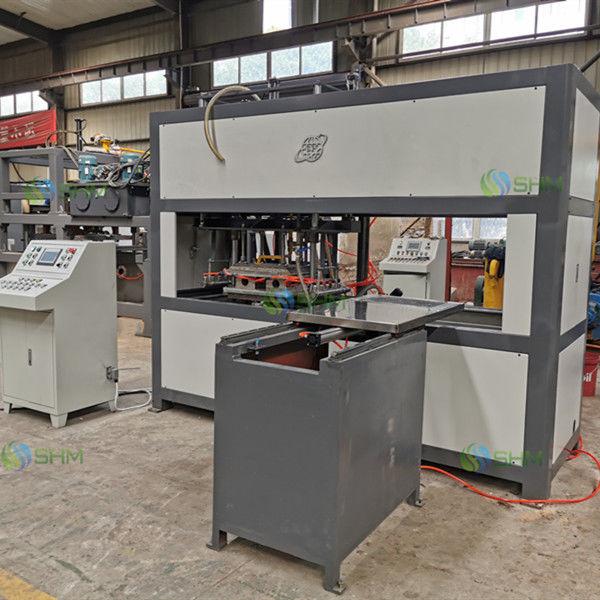 Máquina de moldeado de papel controlada por PLC para fundición con equipo de prensa en caliente