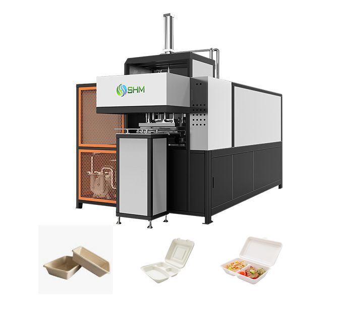 Máquina prototipo de equipos de moldeo de pulpa pequeña personalizados para bandejas de fibra bio, cajas tipo concha