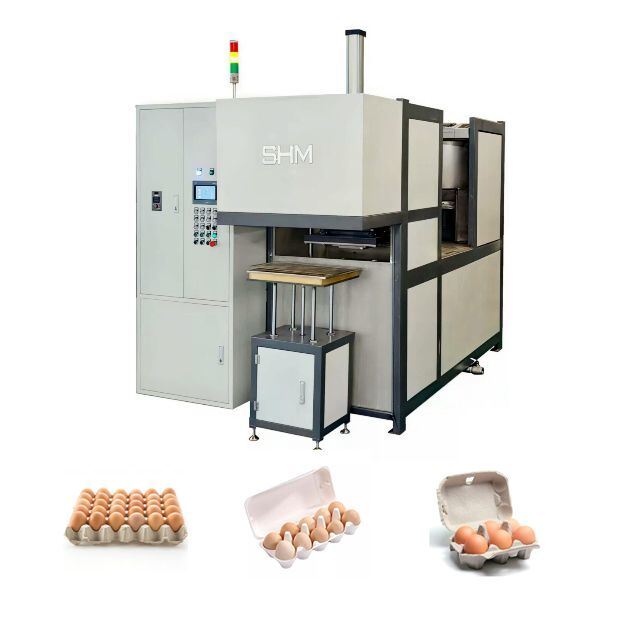 Todo en una máquina para moldear pasta de papel. Máquina de bandeja de huevos pequeña. Máquina de moldear pasta de papel pequeña. Fabricante de muestras de laboratorio.