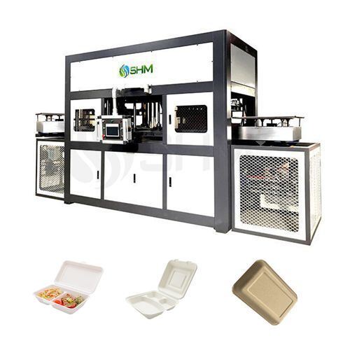 Máquina automática para fabricar moldes de pulpa de bagazo de caña de azúcar para la producción de tapas de vasos de papel