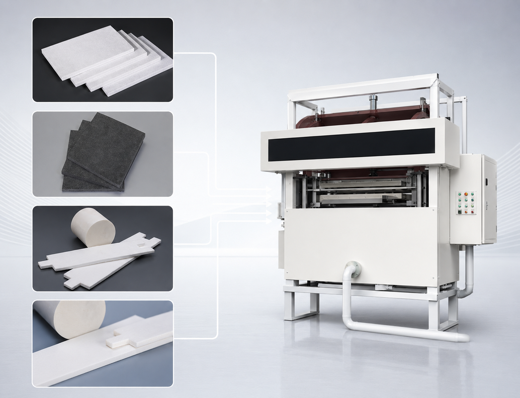 Equipo de moldeo de materiales compuestos de matriz cerámica Soluciones de fabricación de fibras compuestas automatizadas de forma casi neta